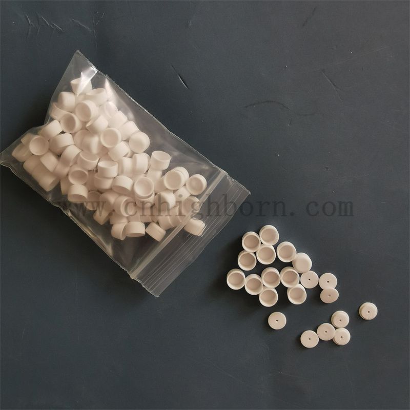 Customisierte Al2O3 -Keramikzylinder -Tiegel Aluminiumoxid -Keramik -Wärmelanalyse kleiner Topf mit Deckel