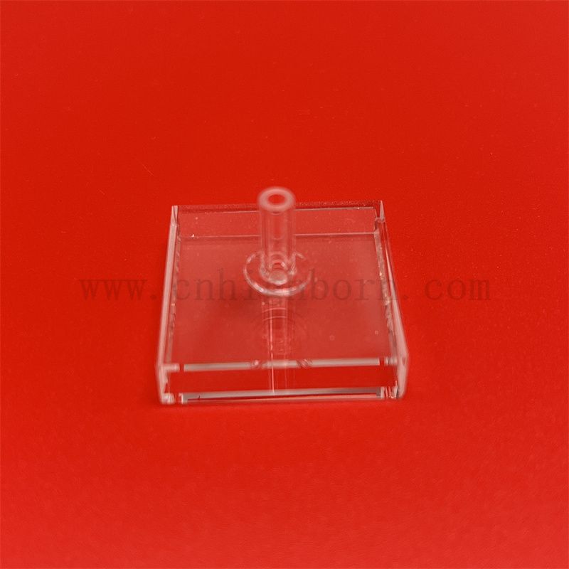 Hochtemperaturbeständiges optisches Instrument kubisch Spektrophotometer Quarzglasklugette