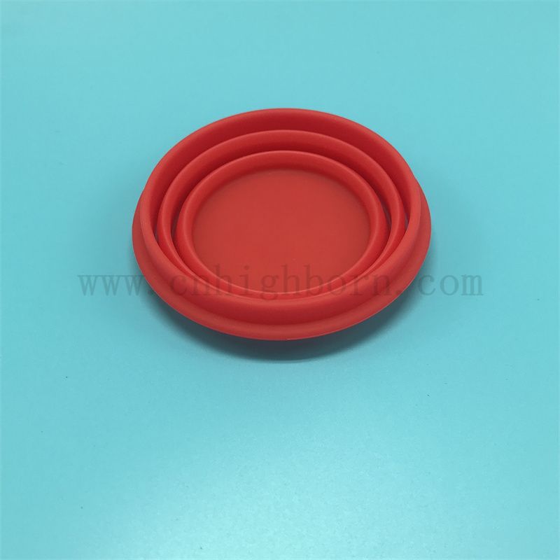 Customisierte Lebensmittelqualität tragbarer Silikon -Gummi -Klappschüssel -Haustier -Fütterung kollabierbarer Schüsselbehälter