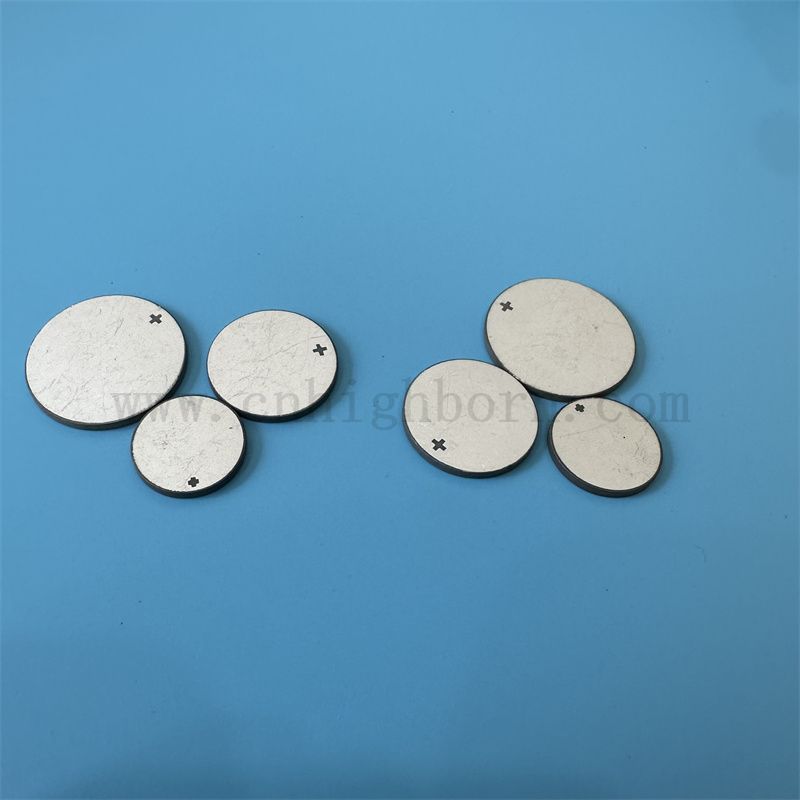 Piezoelektrische Keramik-Ultraschall-Schönheitsplatte doppelseitige Elektrodenkeramikscheibe