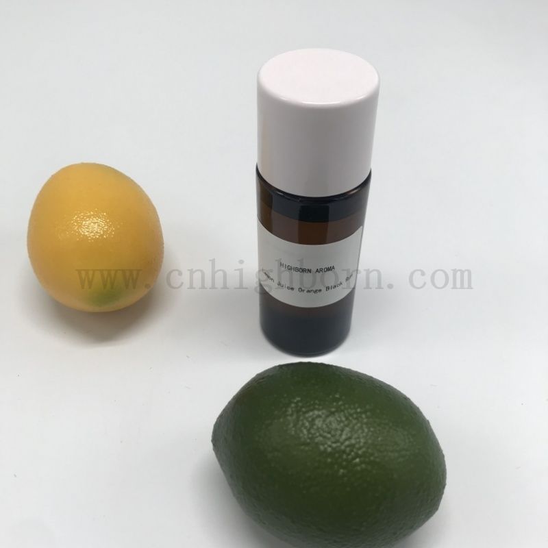 Zitronensaft orange schwarzer Kaugummi konzentriert Früchte Geschmack Duft Öl Essenz