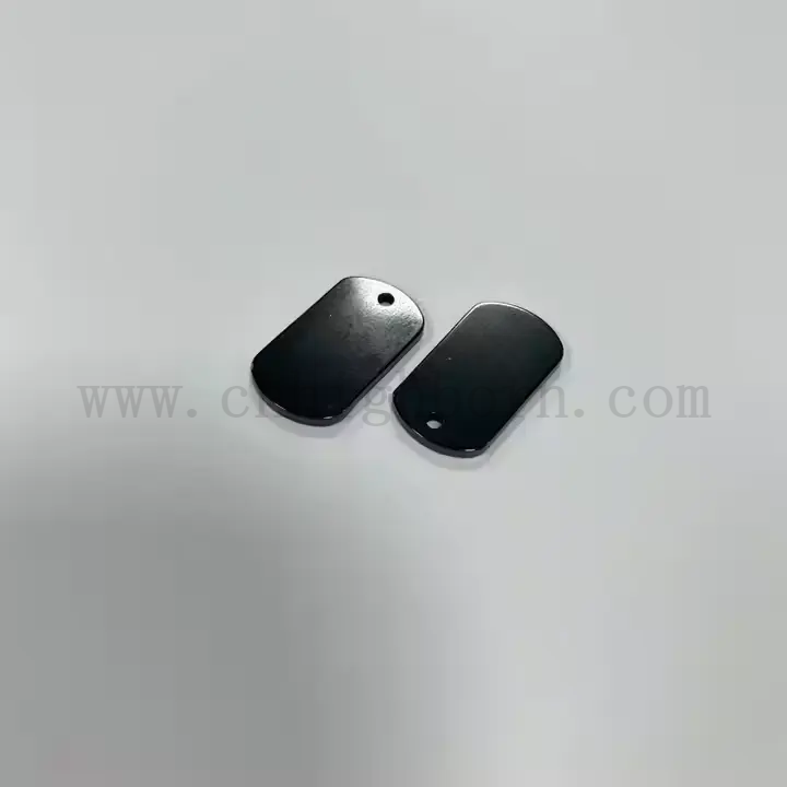 Customisierte schwarze Zirkonia -Platte poliertes ZRO2 -Keramikstück