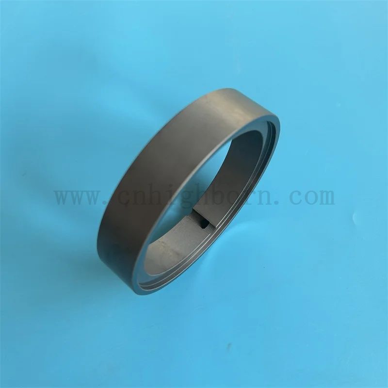 Isolator Siliziumcarbid -Buschreaktion gesinterte schwarze Sic -Keramikring