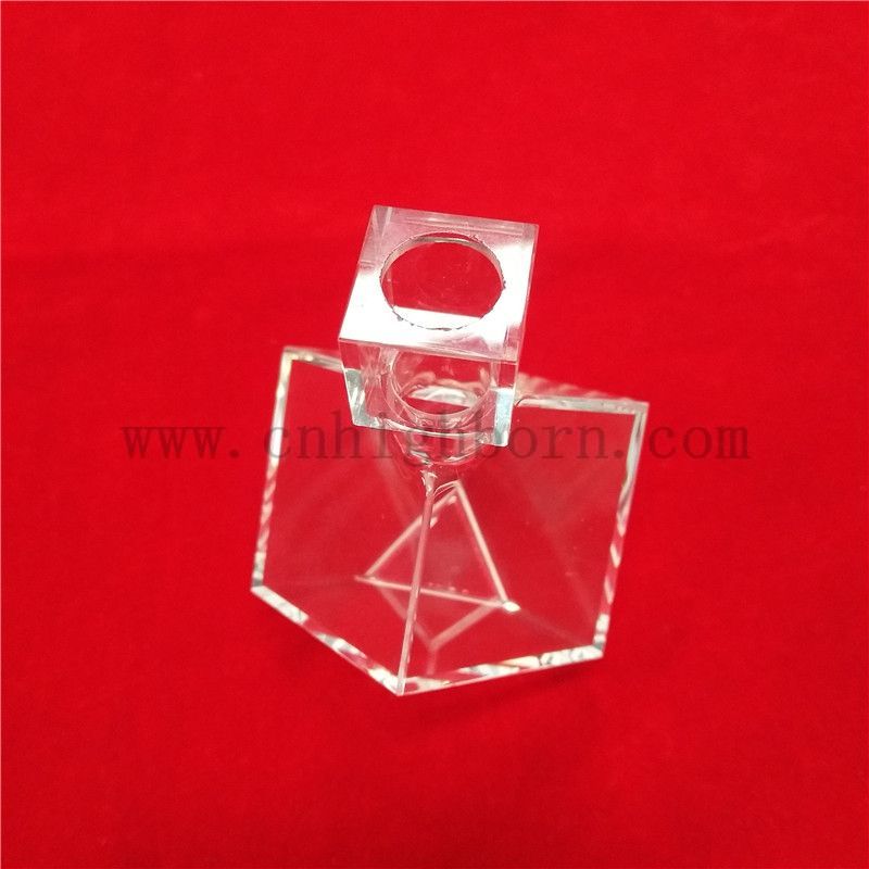 Hochkorrosionswiderstand optische Getriebe Quarzglasspektrophotometer -Küvette für Labor