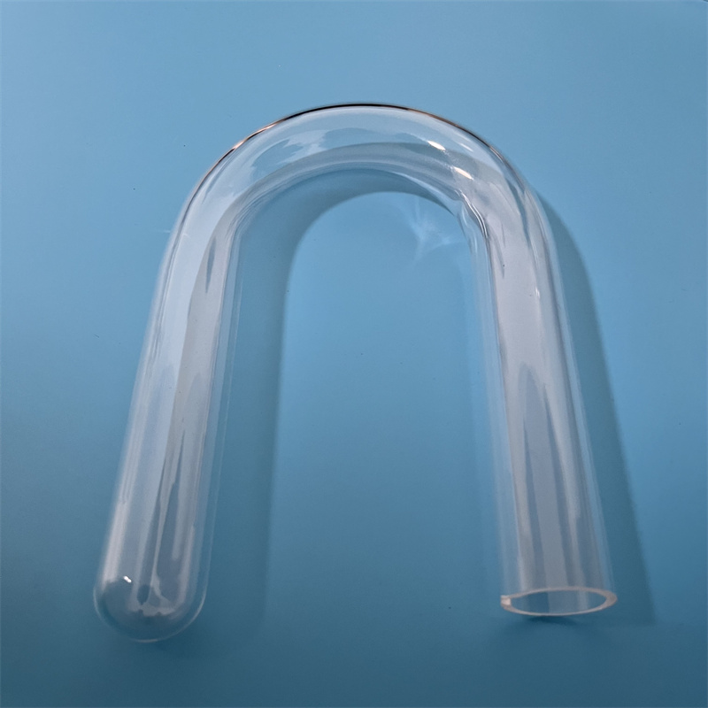 Wärmewiderstand U Form Transparent Customized Quarz Silica Glasrohr