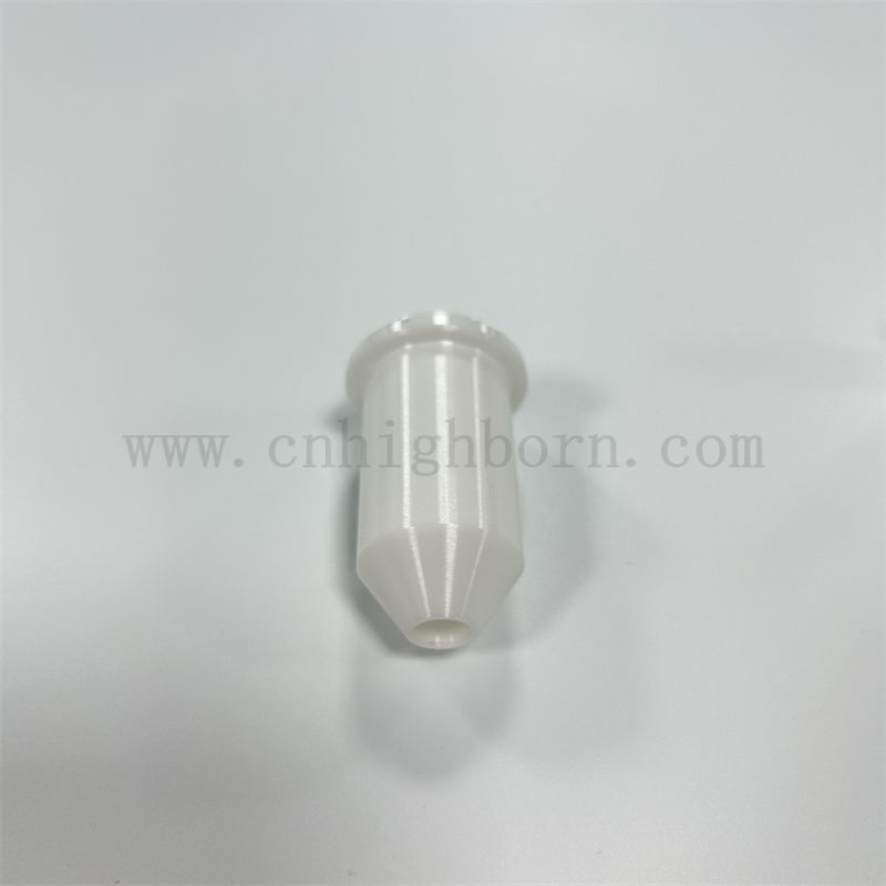 Industrielle Verschleißfestigkeit weißer Zirkonia Keramik Mundsaugdüse Präzision Keramikdüse/Zirkonia Keramik Teil