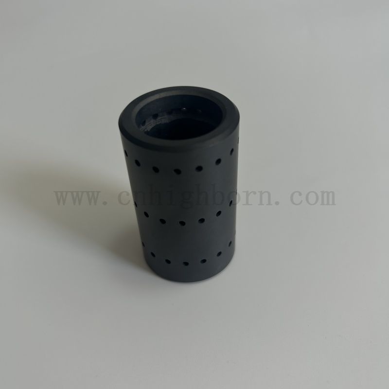 Customized SIC Ceramic Rohr Siliciumcarbidschlauch mit Löchern