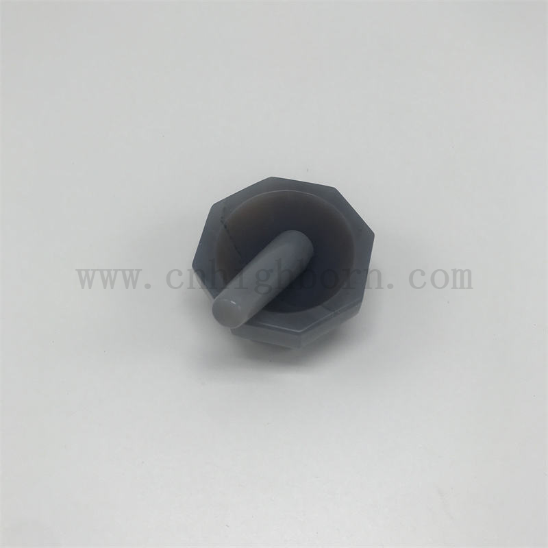 Hohe Härte natürlicher Achatmörser und Stößel für Labor- und Pharmaschleife