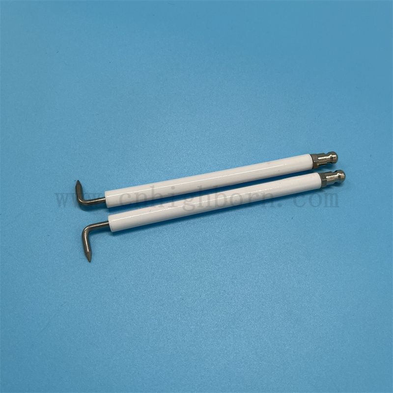 95 Aluminina Elektrodenzündung Glasierer Isolator Al2o3 Keramikzündungsmittelzünder