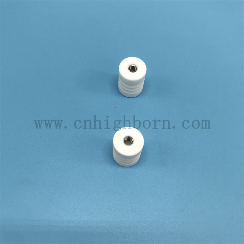 Niedrige thermische Leitfähigkeit Macor Machinable Glass Ceramic Rohrstange mit Gewinde