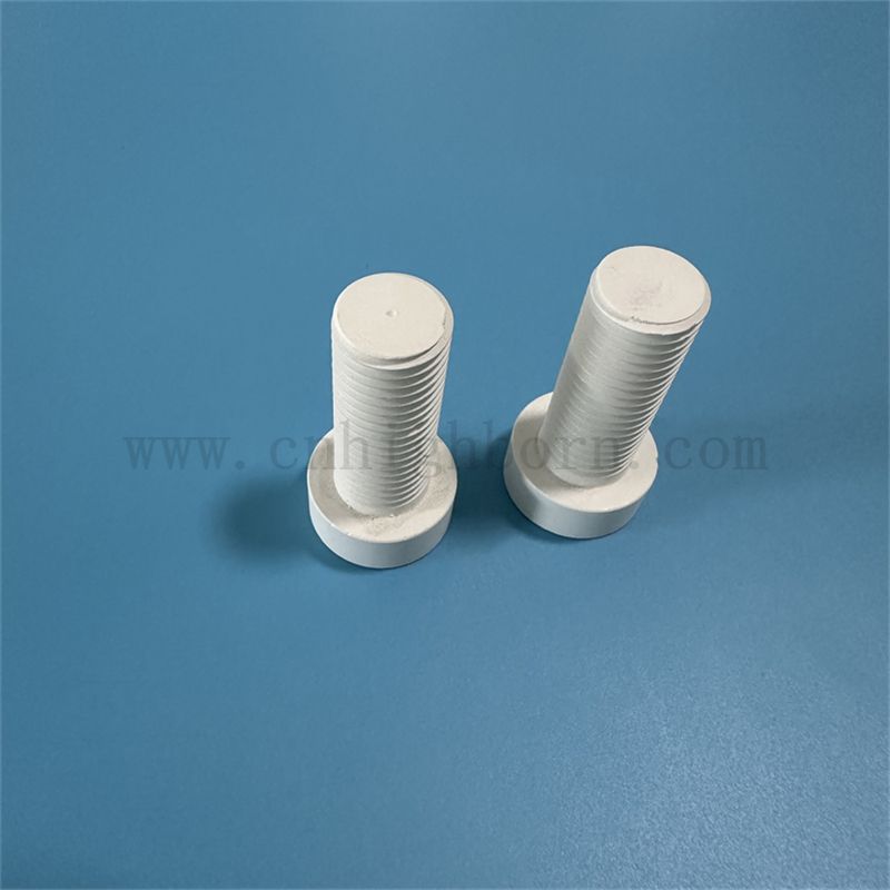 Heiße Pressung Bor Nitrid Keramikschraube Bn Teile Isolator für Industrie