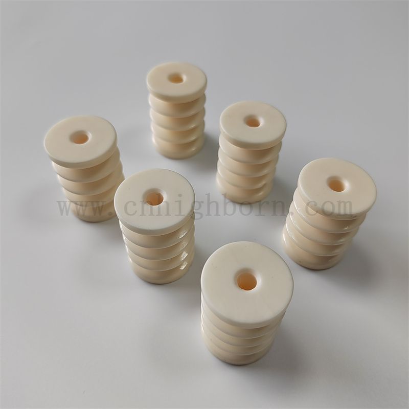 Polished Textile Keramic Garn Drahtführer Roller Alumina Keramik Textil Teppichmaschinen Ersatzteil Teil