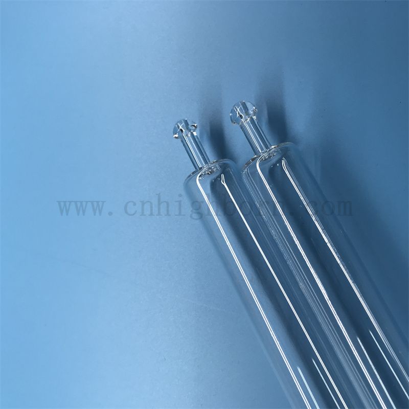 Wärmewiderstand Customized Transparent Fused Silica Quarzglasrohr