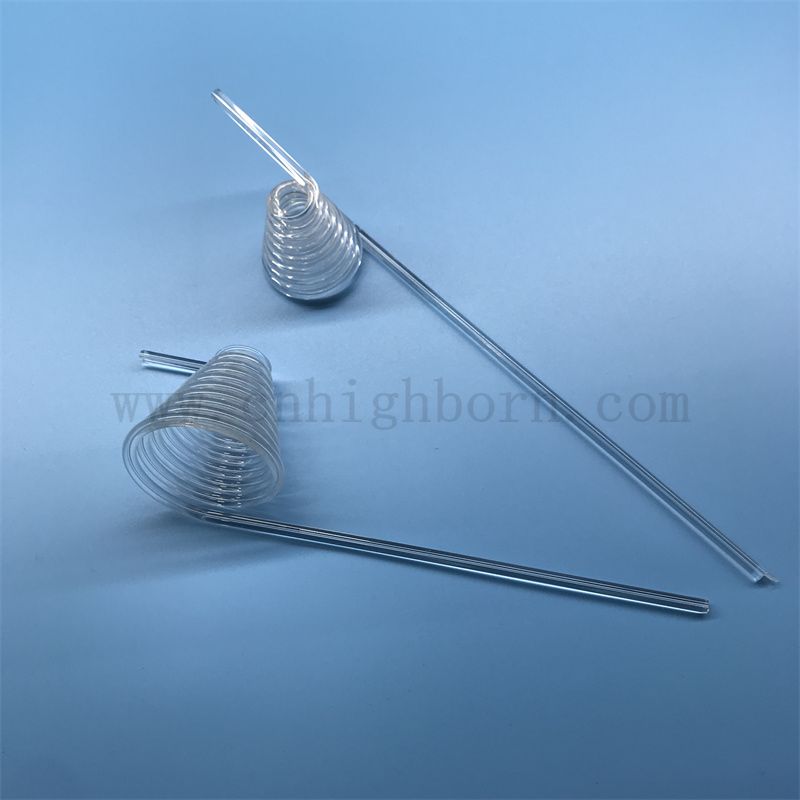 Wärmewiderstand klar maßgeschneiderte helikale Quarzfusekieselglasrohr