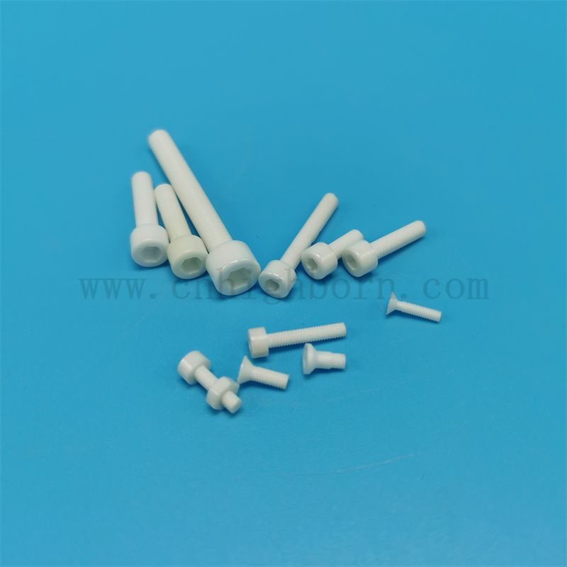 Angepasst 95% 99% AL2O3 Alumina Keramikschrauben mit Muttern