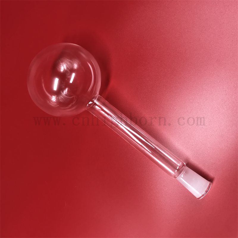 Transparent Long Neck Quarzglas Rundkolben 500 ml