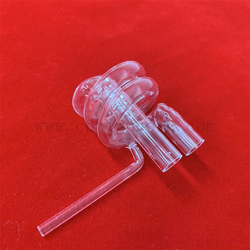 Wärmewiderstand Clear Clear Quartz Fusions Silica -Glasspulenrohr angepasst