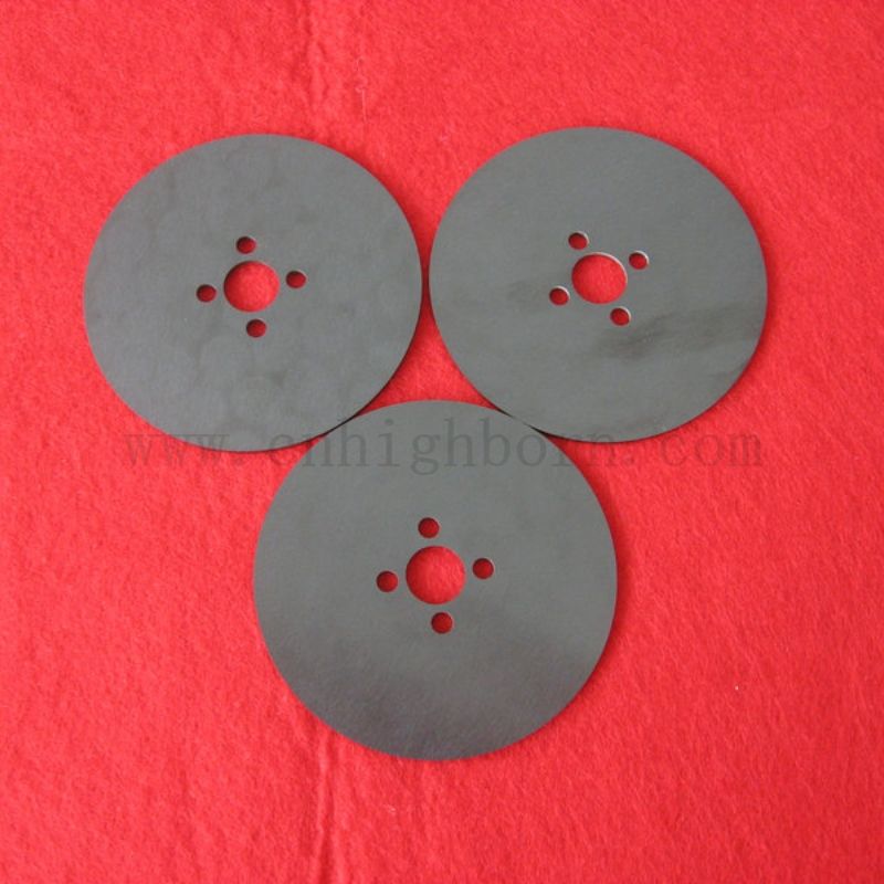 Custom Laser Bohrte Black Zirkonia Runde Platte ZRO2 Keramikscheibe