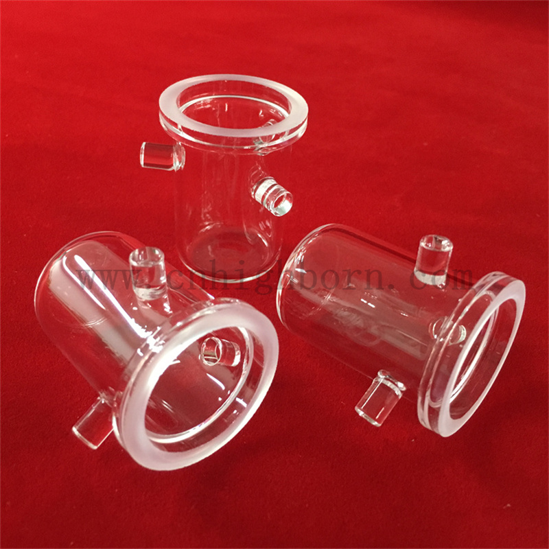 Wärmewiderstand Customized Lab Research Clear Quartz Glass Crucible