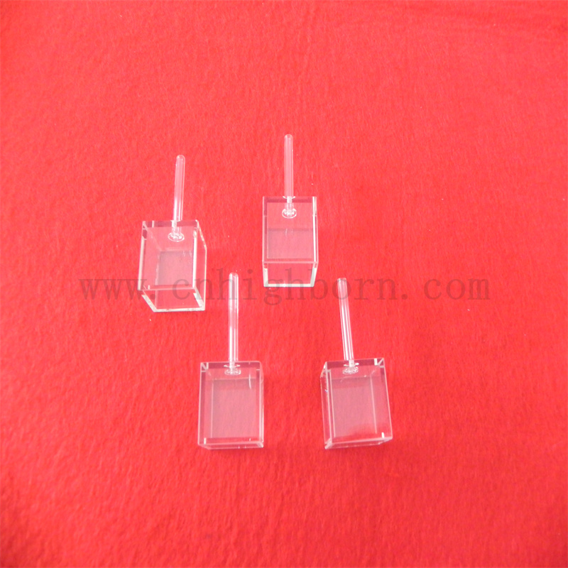 Kubikzellen Laborzellen kurzer Weg mit Füllrohrglas Kubikkuvetten für die chemische Industrie