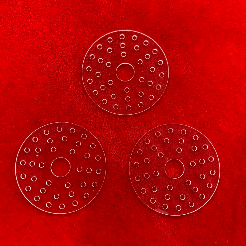 Customisierte polierende perforierte transparente Laser -Fusions -Quarz -Silica -Platte