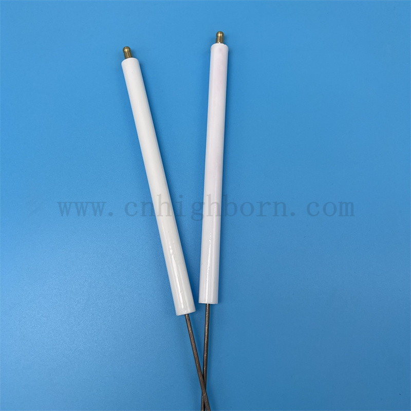 95 Alumina Zünder Customized Glazed Gasofen Al2o3 Keramikzündung