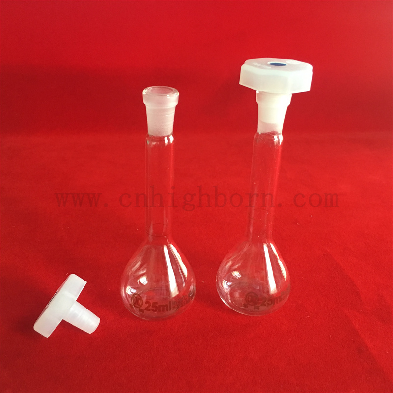 Clear Lab Borosilicat Glass Volumendiolflasche mit versiegeltem Oberteil