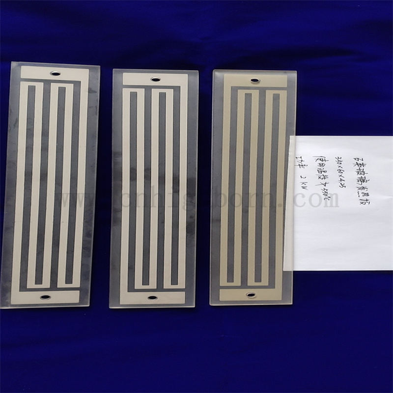 Hitzebeständige rechteckige Ferninfrarot-Quarzglas-Heizplatte