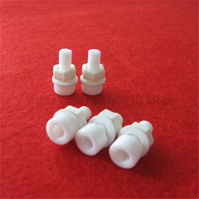 Zirkonia -Keramikschraube Customized Hochfestigkeit Zro2 Bolzen und Nuss