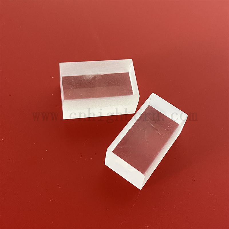 Benutzerdefinierte zwei Seiten frostige rechteckige Quarzglas dicke Platte Fusions Silica -Panel