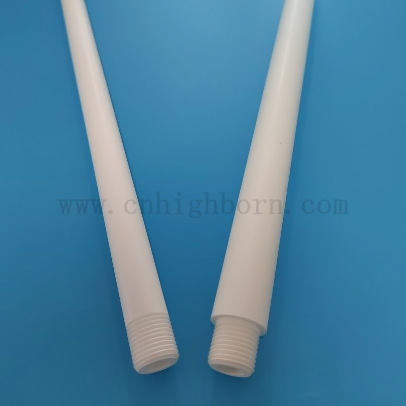 Customized 99% Reinheit Bn Keramikschutzrohr Keramikschlauch mit Gewinde 