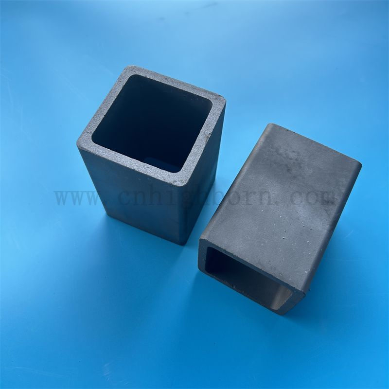 Isolator Siliziumkohlenhöckel Quadratrohr hohe Härte Reaktion Sinter SIC -Keramikrohr