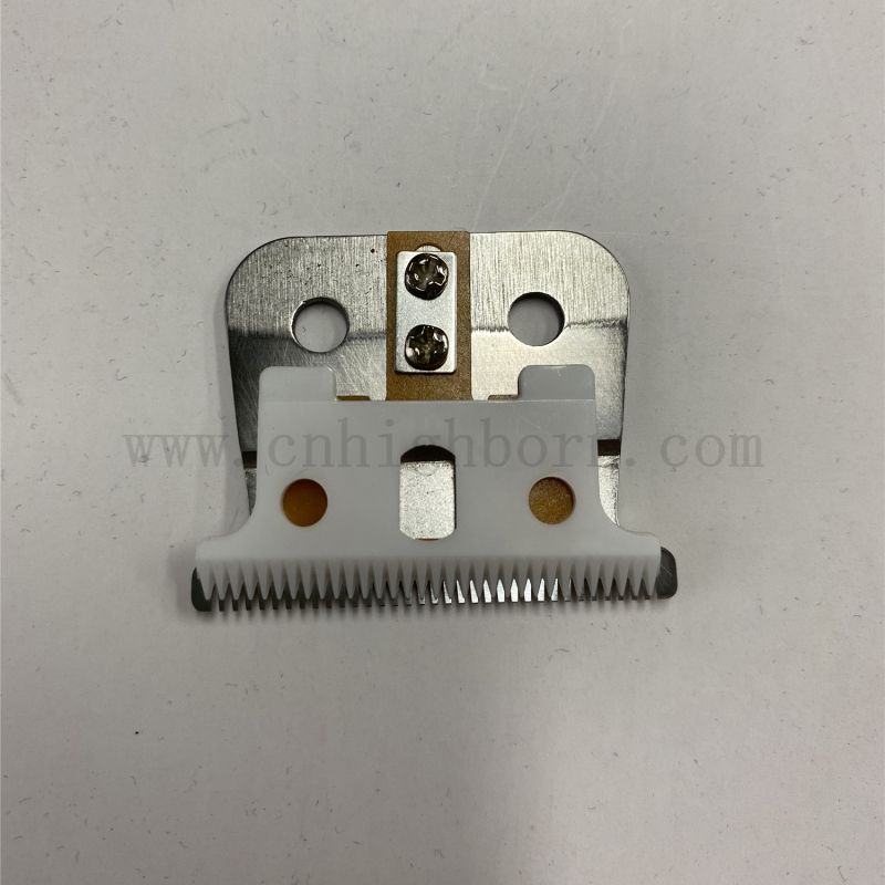 Zirkonia Keramik abnehmbarer Tierhaarschneiderblatt mit Metall Friseur -Clipper -Klingen des Austauschs