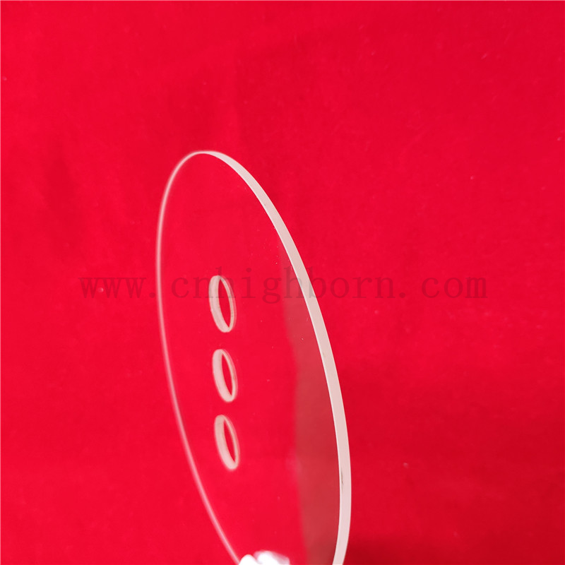 OPTISCHE Linsen perforiert transparent UV Silica Jgs1 Quarzscheibe