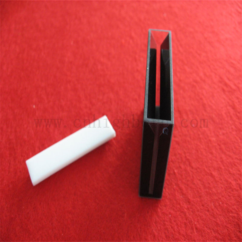 Schwarze Wand Ultra großer Glaszellen Quarzglas Cuvette Chemical Labware
