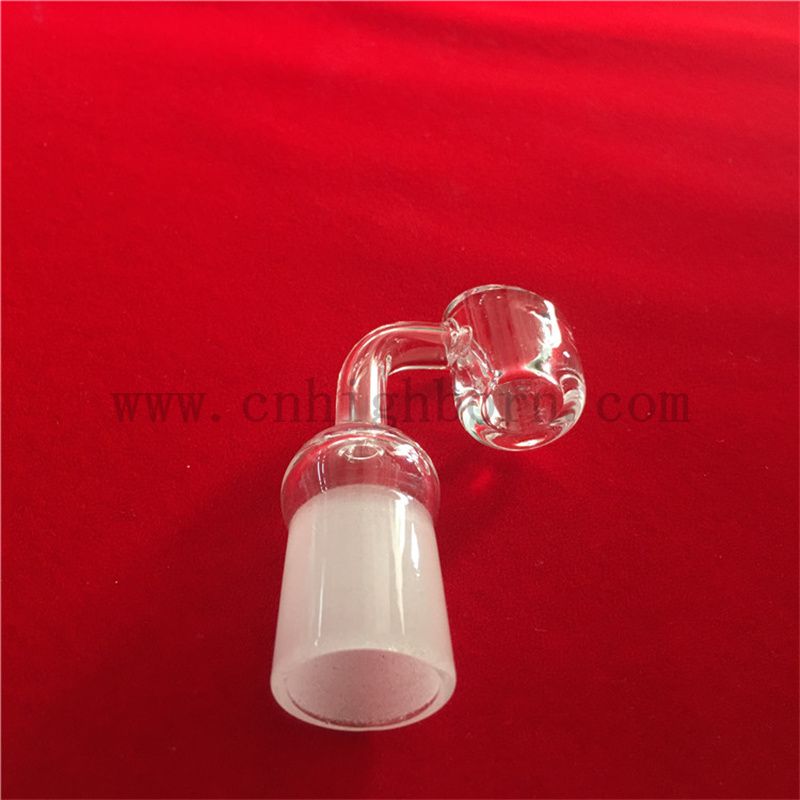 Wärme -Retensung Frosted Edge Fusion Rund Bottom Quartz Banger