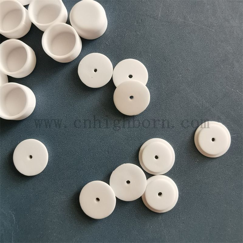 Customisierte Al2O3 -Keramikzylinder -Tiegel Aluminiumoxid -Keramik -Wärmelanalyse kleiner Topf mit Deckel