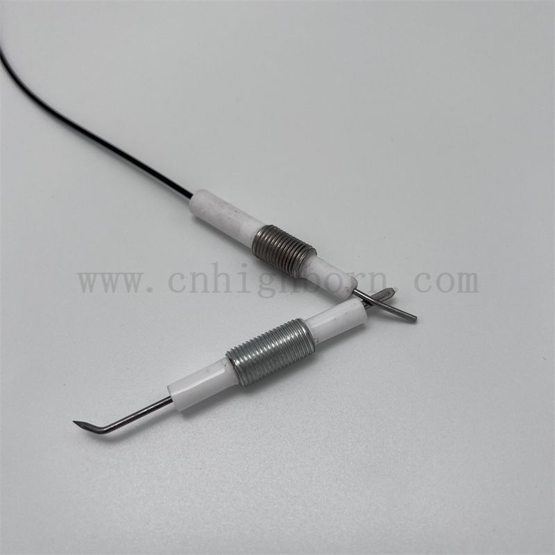 95% AL2O3 Alumina Keramik -Kessel -Zündelektrodenpiezoelektrikum Keramik -Flüssigkeitsspiegel Zündung