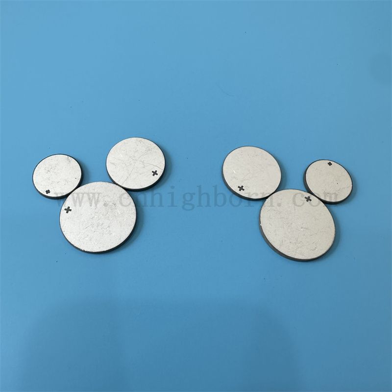 Piezoelektrische Keramik-Ultraschall-Schönheitsplatte doppelseitige Elektrodenkeramikscheibe