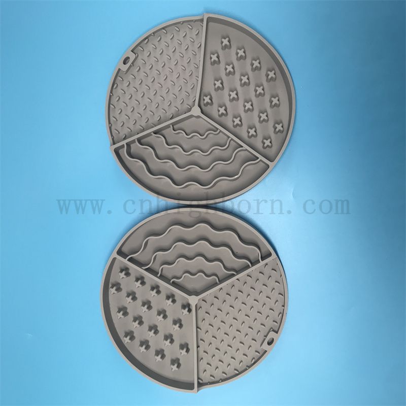 Silikon Gummi -Haustier Licking Matte Puppen liefert Haustier Silastic Slow Food Pad