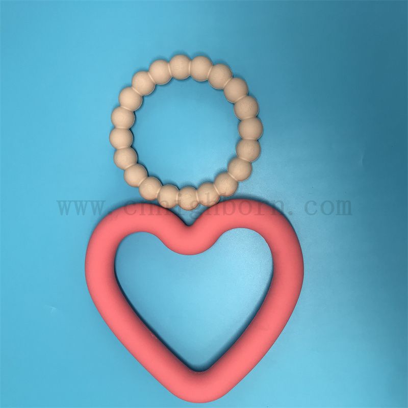 Silikongummi -Haustierzähne Schleifspielzeugnahrungsnahrung beständig gegen beißend Silikongummi -Ring