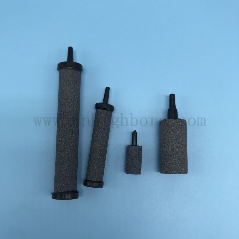  Benutzerdefinierte graue Farbaquariumzylinder quadratische Säulenblasen Luftstein