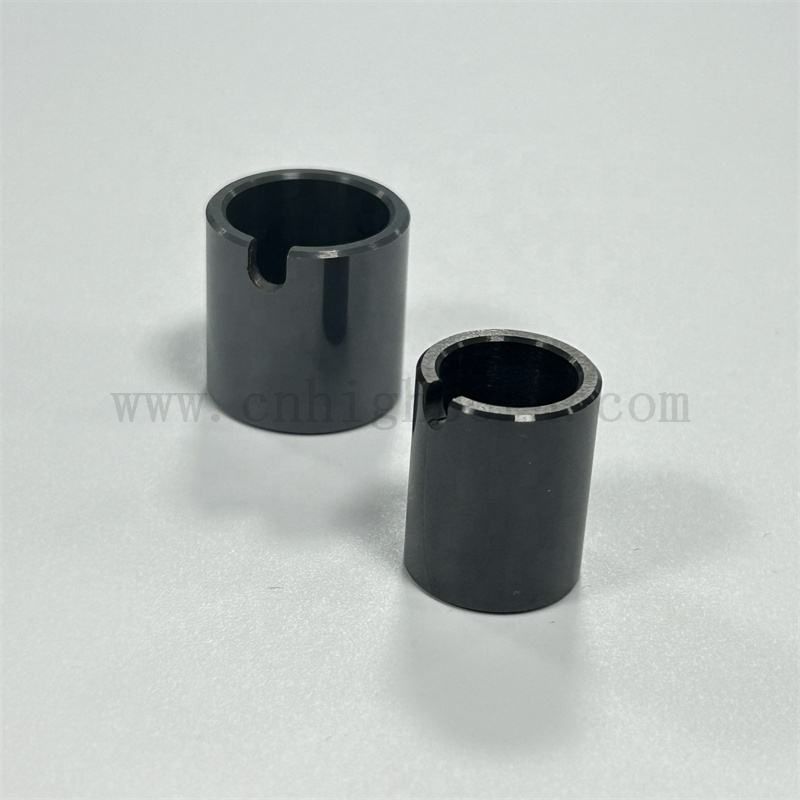 Schwarzes Zirkonia unregelmäßiger Rohrisolator Oberflächenpolierzro2 Keramikrohr