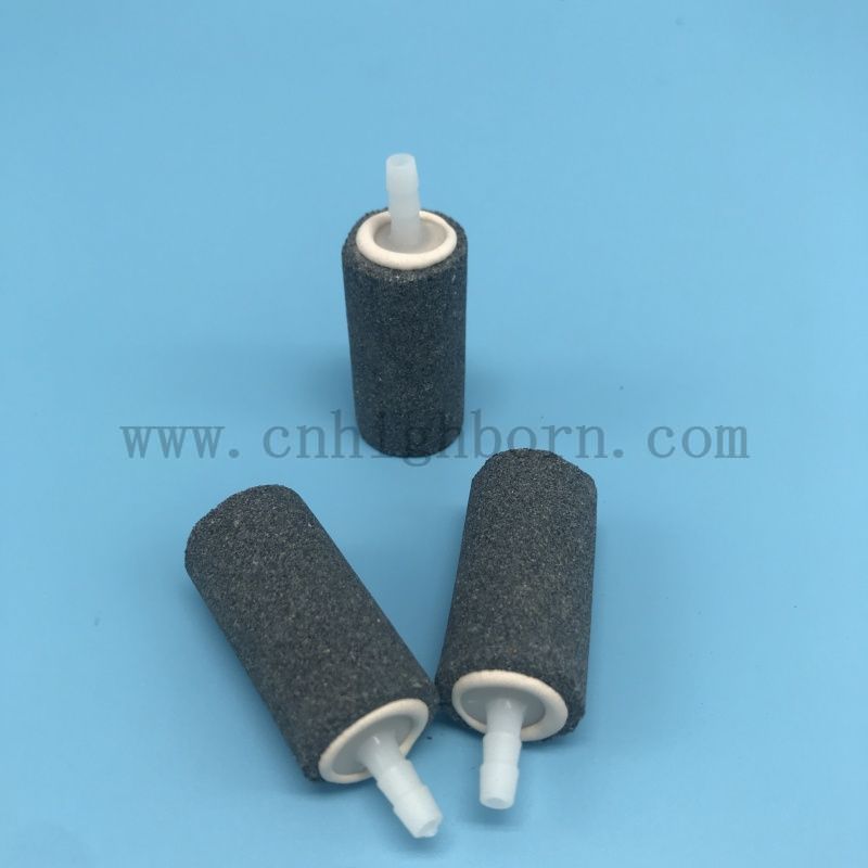 Zylindrische Luftblasensteinaquarium -Fischtankbelüftungspumpe Hydrokroponik Sauerstoffdiffusor 