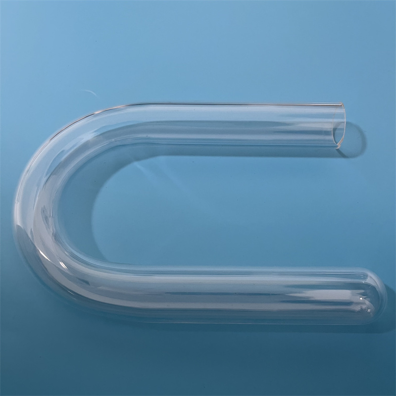 Wärmewiderstand U Form Transparent Customized Quarz Silica Glasrohr
