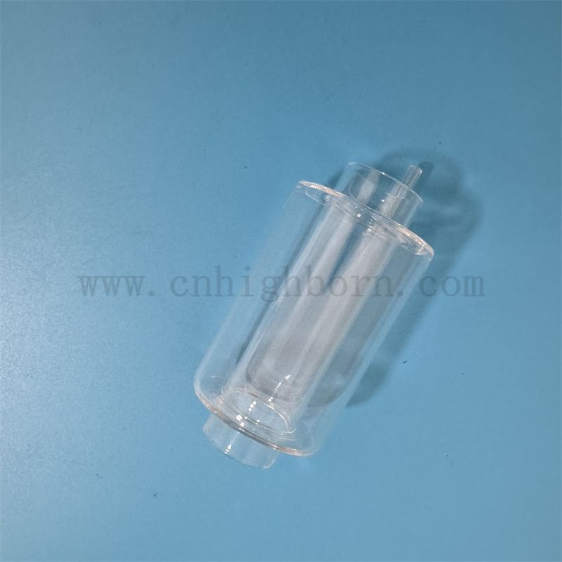 Wärme und korrosionsbeständige benutzerdefinierte Doppelschicht transparente Quarzglasrohr