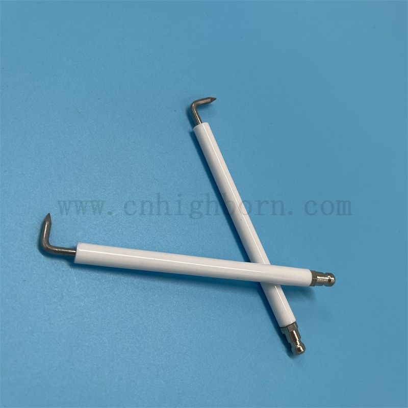 95 Aluminina Elektrodenzündung Glasierer Isolator Al2o3 Keramikzündungsmittelzünder