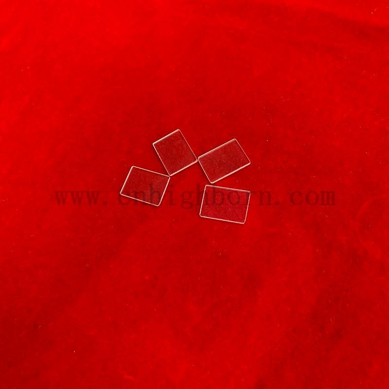 Transparente Quarzglasplatte