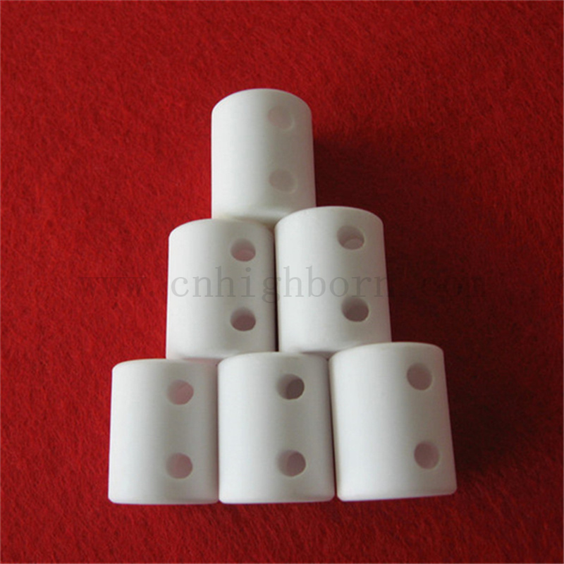 Unregelmäßiger Aluminiumoxidzylinder Customized AL2O3 Keramikstangenröhrchen Spezielles Röhrchen