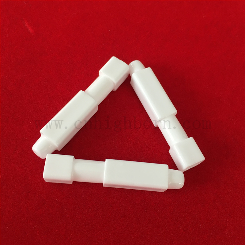 Glazed Alumina Gasofen Zündung Customized AL2O3 Keramikelektrodenrohr